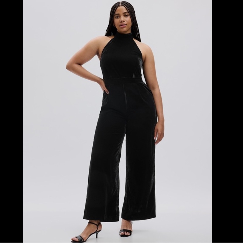 GAP Velvet Halter Jumpsuit NWT